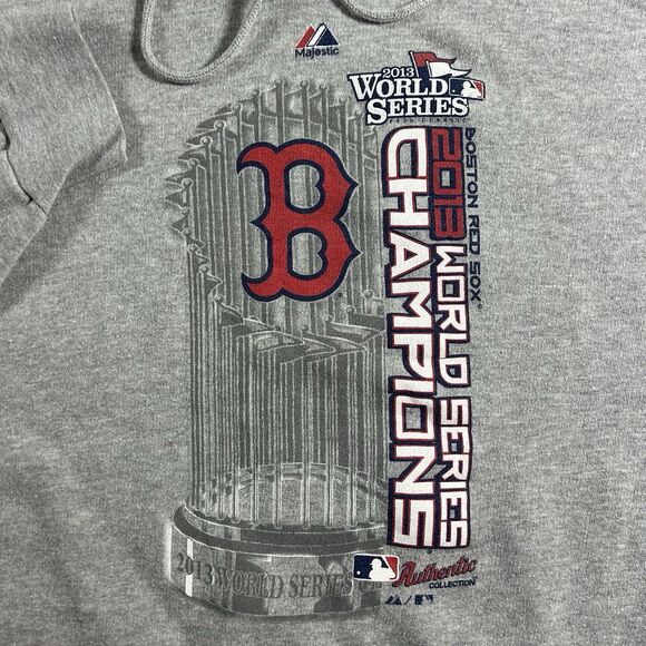 VTG Boston Red Sox 2004 World Series Champions Hoodie Men’s 4XL Majestic MLB Y2K - Picture 6 of 10